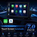 Wireless Apple CarPlay Screen for Cars Portable Touchscreen Dashboard